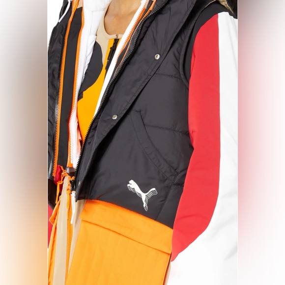 NEW WITH TAGS PUMA High Court Quad Basketball Jacket Womens XL Orange Black - Picture 3 of 8